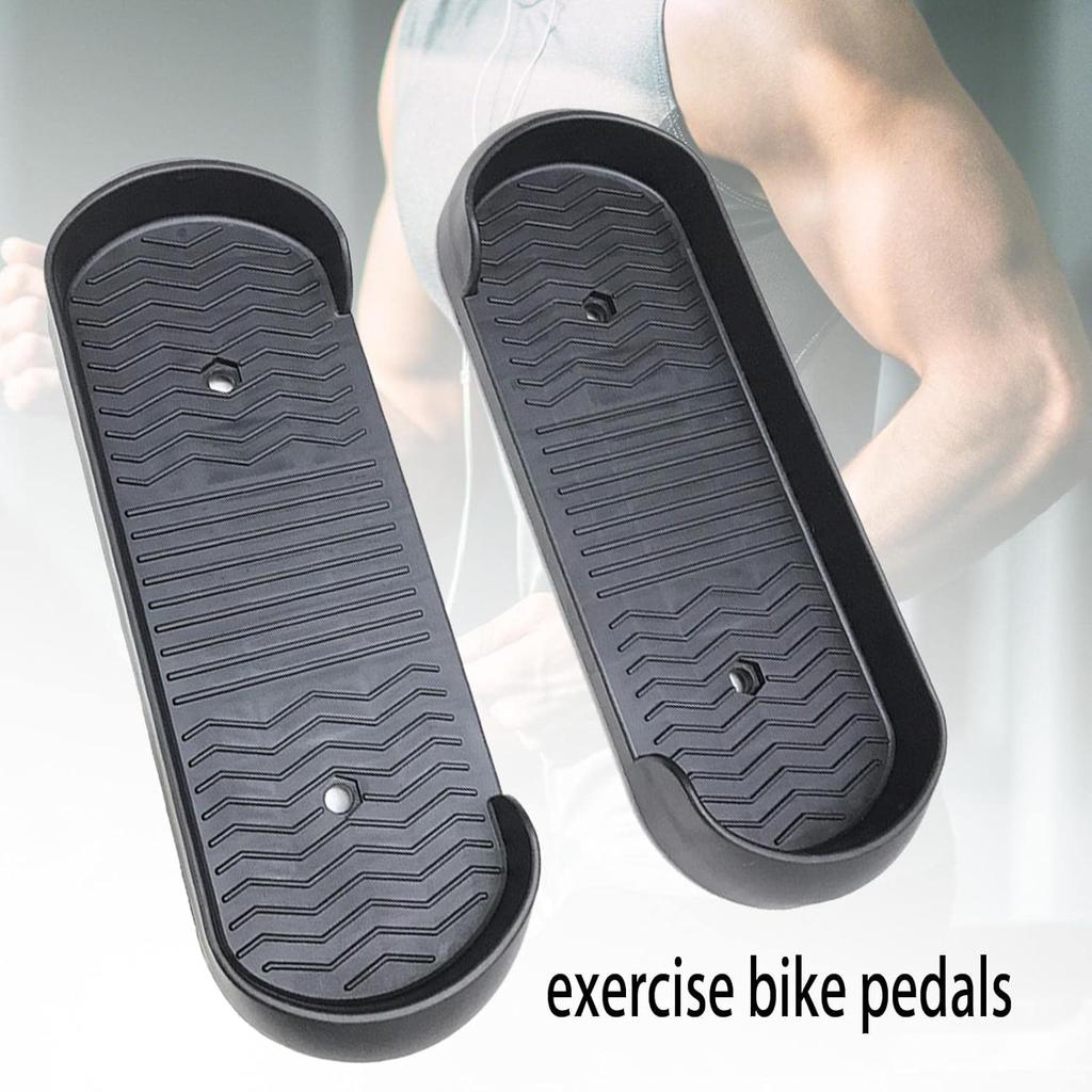 Universal Elliptical Machine Foot Pedal Non Slip Supplies Easy to Install Replacement Fitness Equipment Footboard for Household Use, 1 Pair Pedals