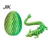 Unique Easter Present 3D Printed Mini Dragon Egg Articulated Fidget Toy Inside Kids Playset Basket Stuffers Collectible Flexible Gift for Teens