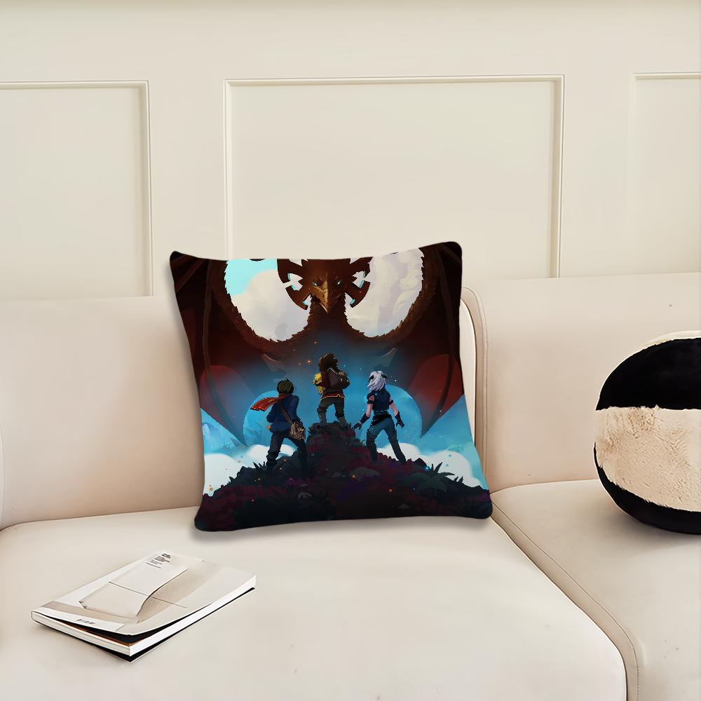 Cartoon The D-Dragon P-Prince Cushion Cover Pillow Cover Decoration Room Home Sofa Living Office Car Nordic Simplicity