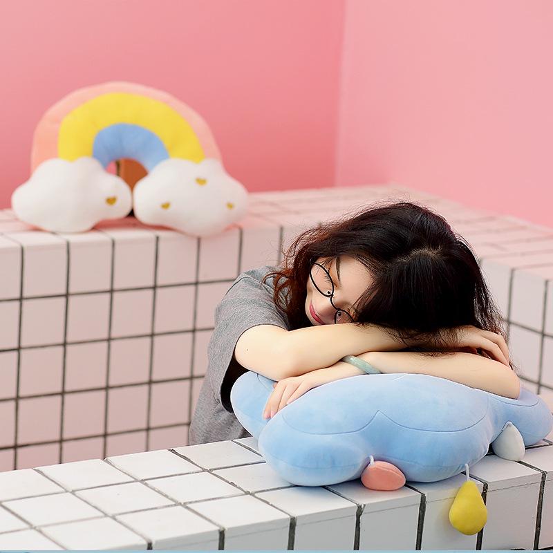 Star Series Sun Moon Cloud Rainbow Plush Throw Pillow & Cushion for Kids' Rooms