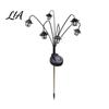Festive Yard Lawn Decor Halloween Solar Garden Lights, Decorative Ghost Pumpkin Witch Hat String Landscape Lighting for Walkway IP54 Waterproof