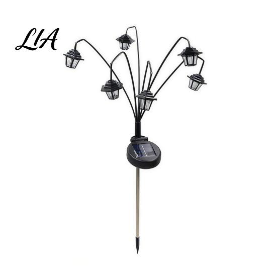 Festive Yard Lawn Decor Halloween Solar Garden Lights, Decorative Ghost Pumpkin Witch Hat String Landscape Lighting for Walkway IP54 Waterproof