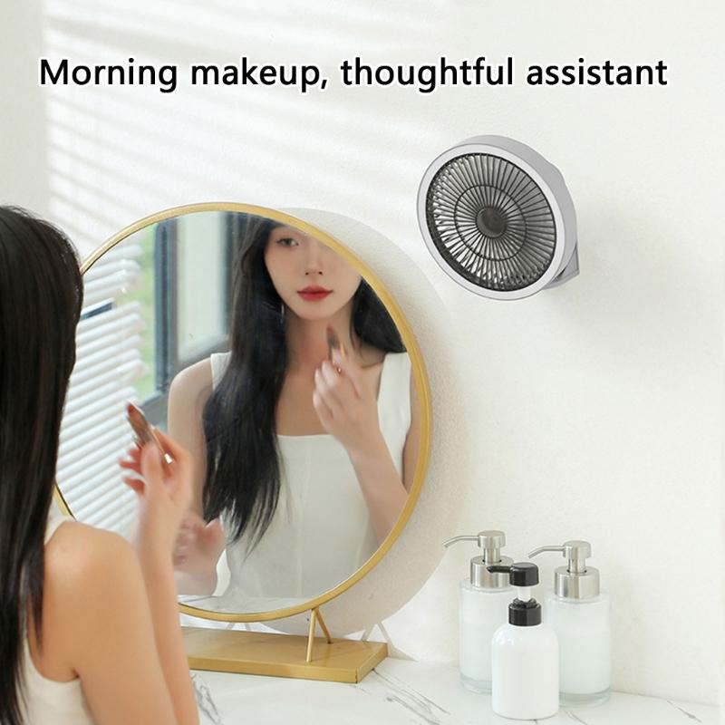 Multi Function Oscillating Wall Fan Easy Installation Strong Wind Power Desktop Fan Cooling Device for Home Use