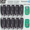 Clé de voiture télécommandée DR 315/433MHz avec puce ID46 Pour Chevrolet HYQ4AA HYQ4EA Malibu Cruze Spark Camaro Equinox Volt Blazer Traverse Sonic