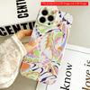 Vibrant Abstract Floral Pattern Phone Case All Inclusive Film Hard Phone Case, Compatible with iPhone 18 Pro Max 17 16 15 14 13 12 11