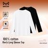 T-shirt da uomo a maniche lunghe in puro cotone