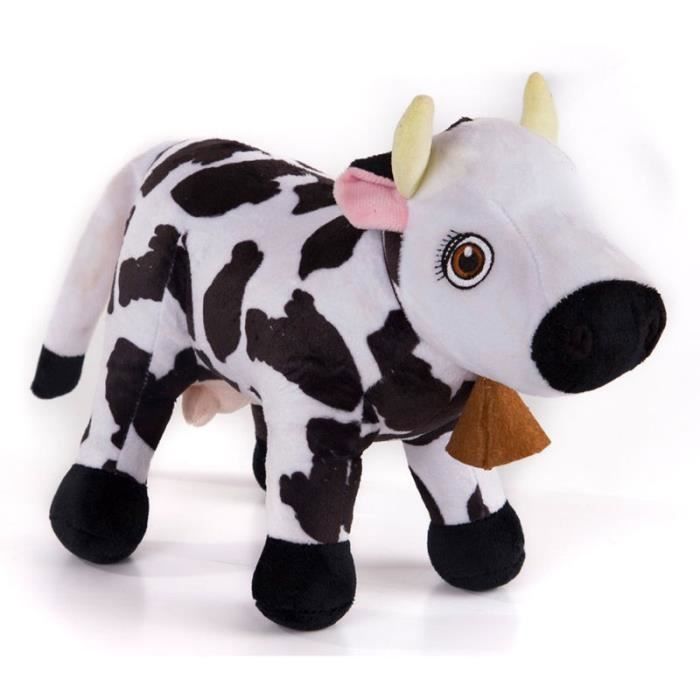 Bandai - peluche avec son zenon farm cow lola -94502-94502
