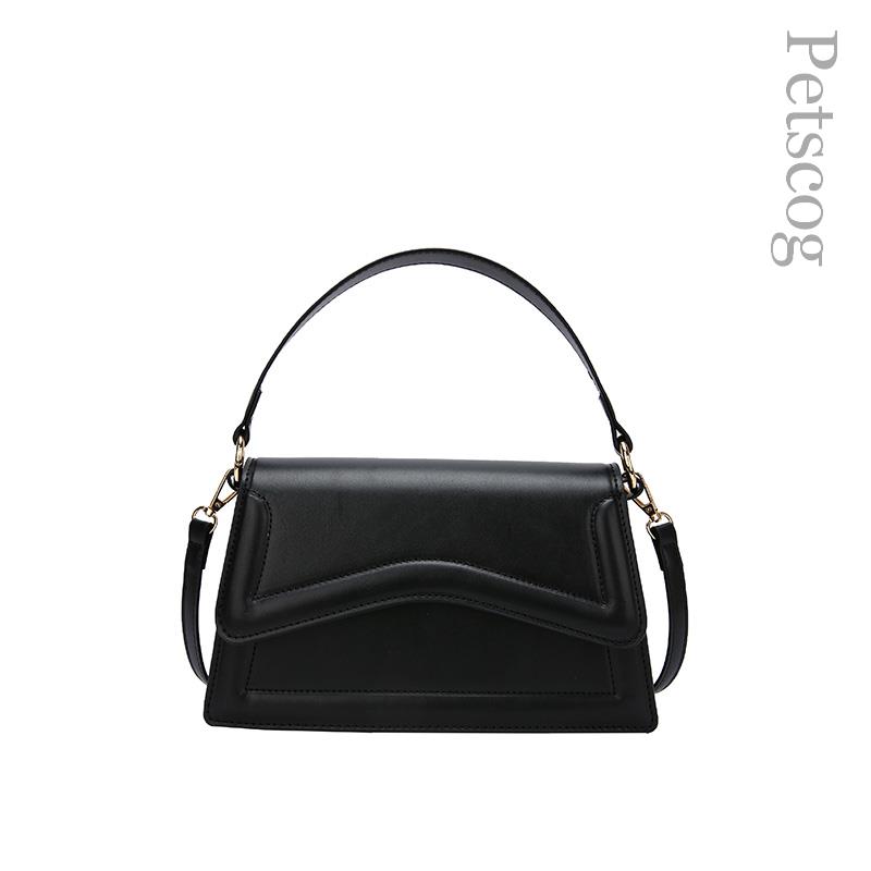 Designer Shoulder Bag Casual Solid Color Leather Small Handbags 2023 New Fashion Women'S Bag Square Flap Crossbody Bags