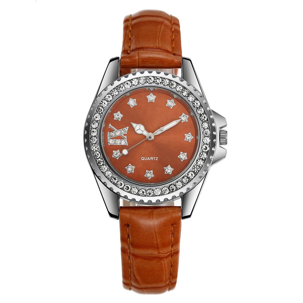 

Новая Мода Кожаные Женские Часы Повседневные Часы со Стразами Женские Наручные Часы Женские Зеленые Кварцевые Часы Relogio Feminino Роскошные Часы