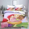 Serie Principesse Set Camera da Letto 3 Pezzi Set Copripiumino Biancheria da Letto 3D Biancheria da Letto per Bambini Set Piumoni Queen Twin Casa Anime