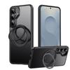 KEYSION N52 Magnetic 360° Ring Stand Case for MagSafe for Samsung Galaxy S25 Ultra 5G S25+ Matte Transparent Shockproof Phone Cover