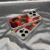 Korean Style Strawberry Clear Case for Samsung Galaxy S25Ultra Case A16 A15 A54 A55 A34 A53 A35 A32 S23 Plus S22 S21 S24FE Cover