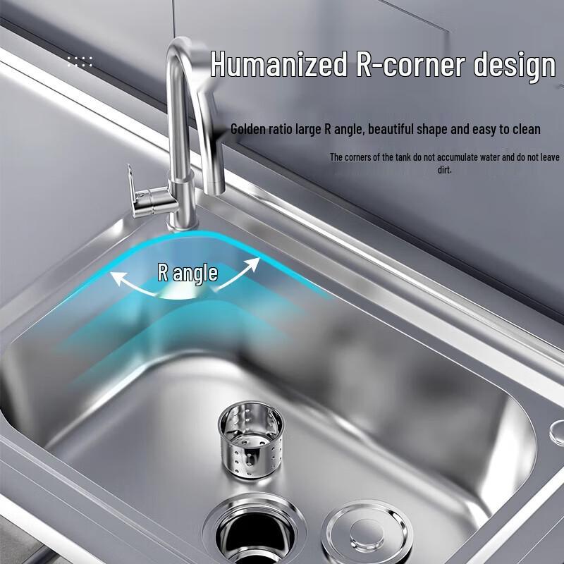 Beifu Küche Edelstahlspüle mit Ständer und Armatur