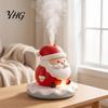 Christmas Table Decoration Santa Claus Humidifier, Mini Cool Mist Resin Atmosphere Night Light Humidifier with LED for Car Bedroom Home Office Silent