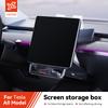 For Tesla Model 3 Y Highland Juniper 2021-2026 Storage Box Hidden Center Console Organizer Tray Magnetic Under Screen Box