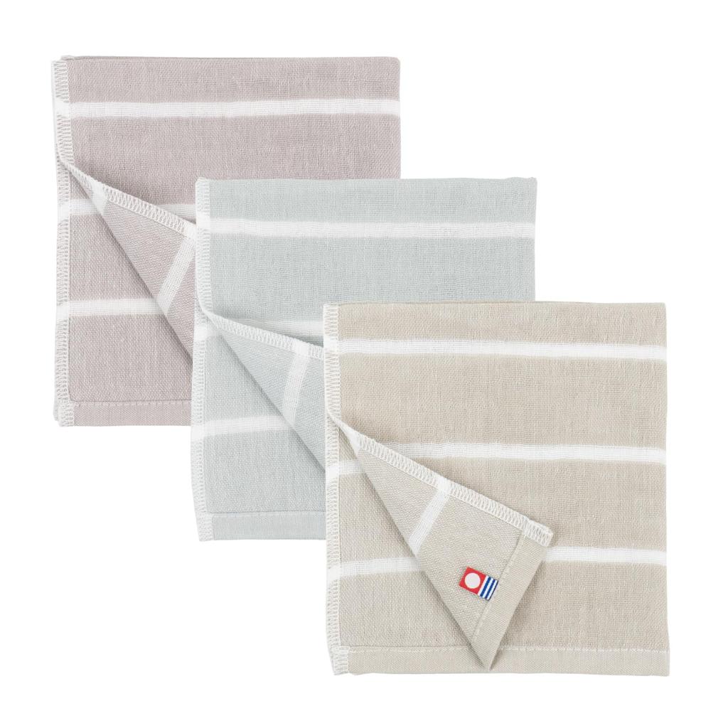 oruTa Hand Set of Soft To the Perfect for and Assorted Towels, 3, Large, Gauze, Imabari, Mottoco, Touch, Women's, Outings, Kitchen, Bathing, 100%