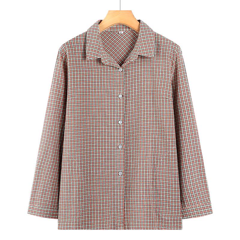 

2026 New Cotton Summer Top & Two-Piece Set for Middle-Aged and Elderly Women 2XL (95-110 kg)