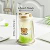 350/550ML Portable Tumbler With Lid & Rope Transparent Plastic Water Cup For Student Kids Heat-Resistant Leak-proof Water Bottle