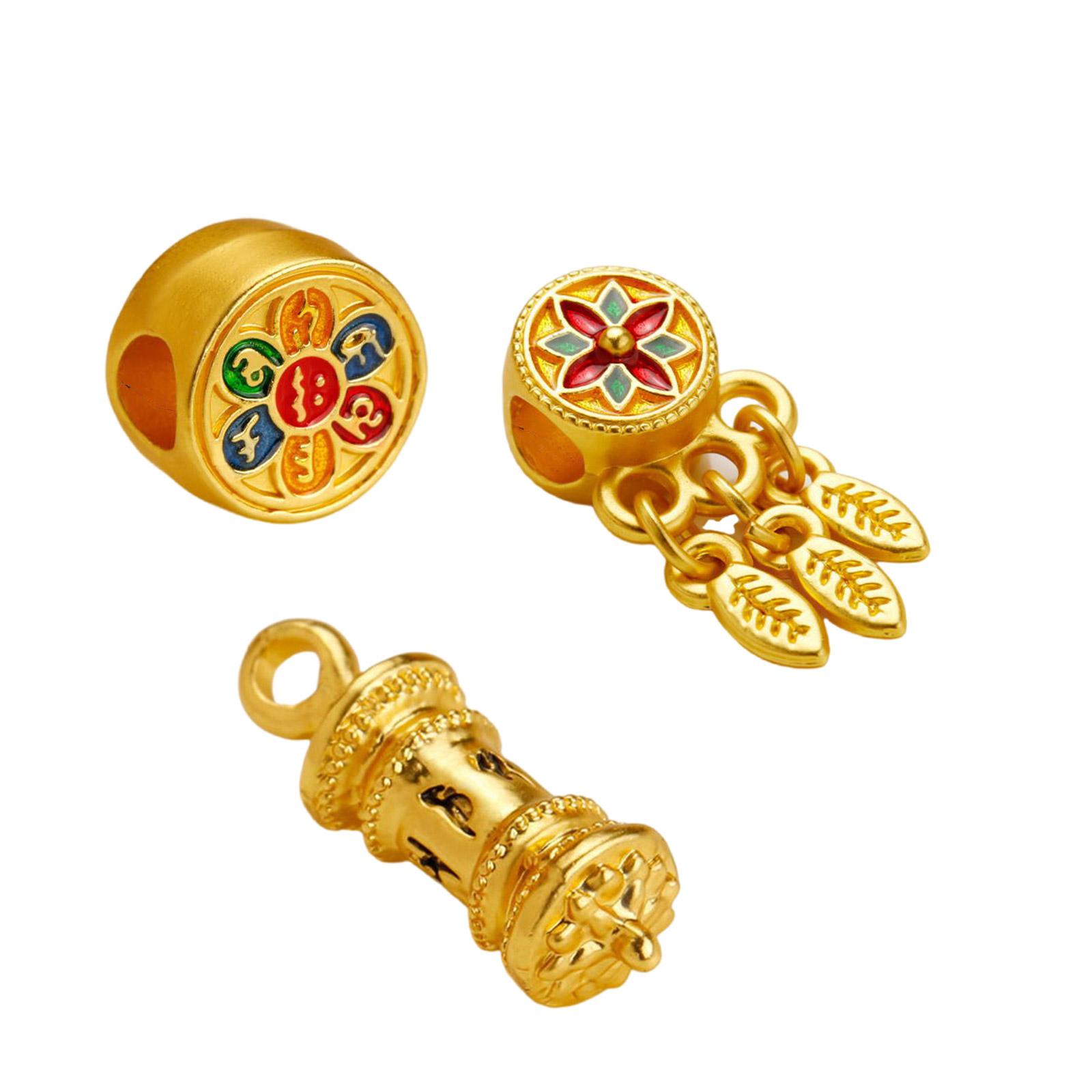 

Набор из 3 религиозных сплавных шармов, подвеска с буддийской мантрой для изготовления ювелирных изделий, браслетов, ожерелий, компонентов для серег