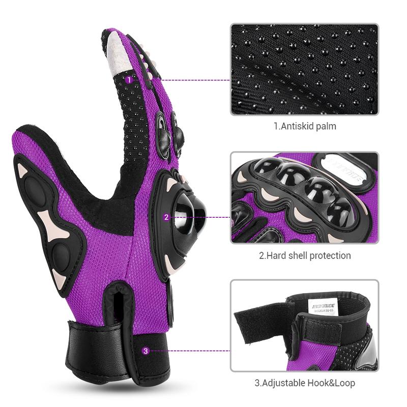 Summer Motorcycle Gloves Anti Fall Breathable Touch Screen Off-road Motorcycle Gloves Outdoor Sports Protective Equipment