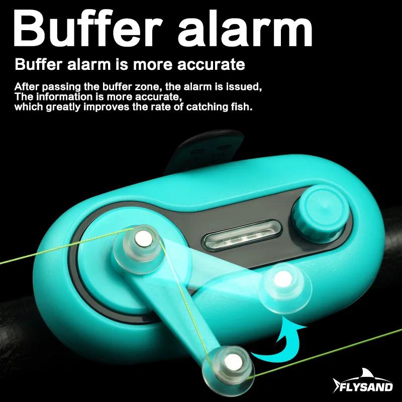 Angelzubehör Elektronisches LED-Licht Bissgeräusch Alarm Alarmglocke Clip-On Angelrute Nacht See