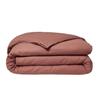 Housse de couette Essential - 140 x 200 cm - 1 personne - 100% Coton uni - Terracotta