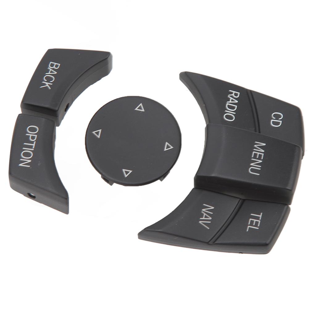 Center Console Multimedia Control Button Knob Kit Anti Scratch Stylish Multimedia Button Cover Trim Replacement for 1 3