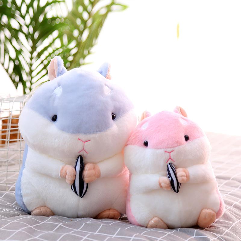 Little Hamster Doll Plush Toy Holding Melon Seeds Fat Hamster Rag Doll Cute Super Cute Mouse Mascot