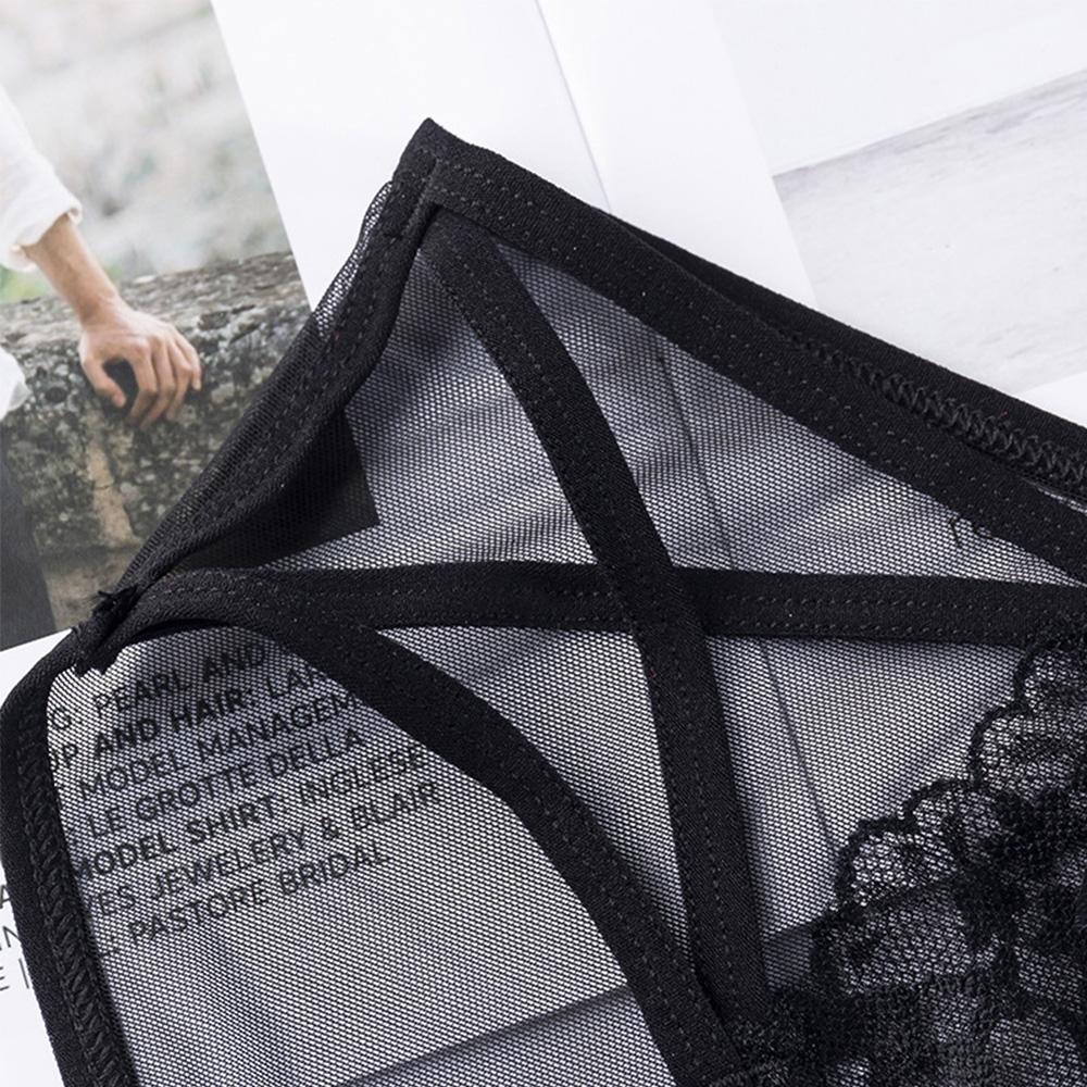 Thin Fashion Mesh Lace Low waist Transparent Briefs Lingerie Sexy Lace Panties