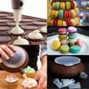 Silicone Macaron Baking Mold Set with Reusable Cake Decorating Pen and Butter Dispenser DIY Pastry Tools for Muffins Cookies