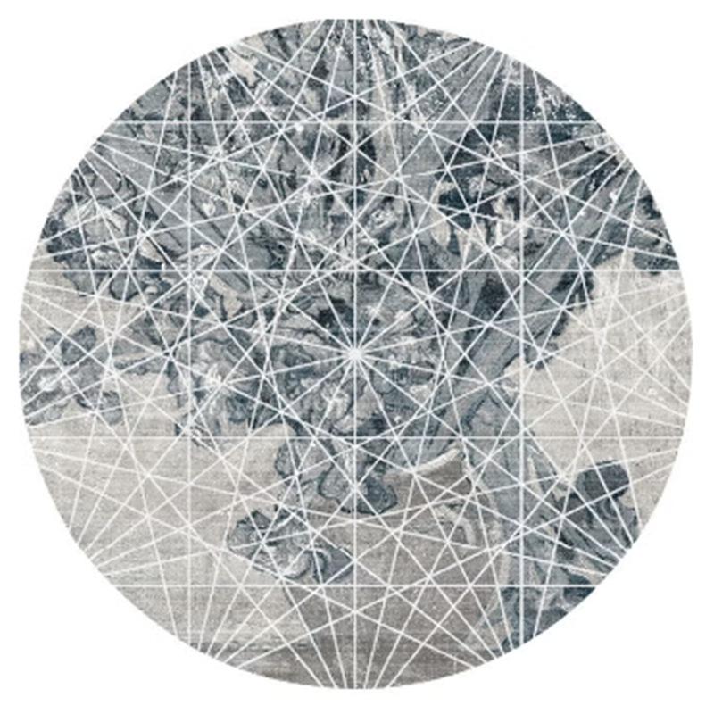 Persian Classical Ethnic Style Round Carpet Printed Home Sofa Living Room Tea Table Carpet