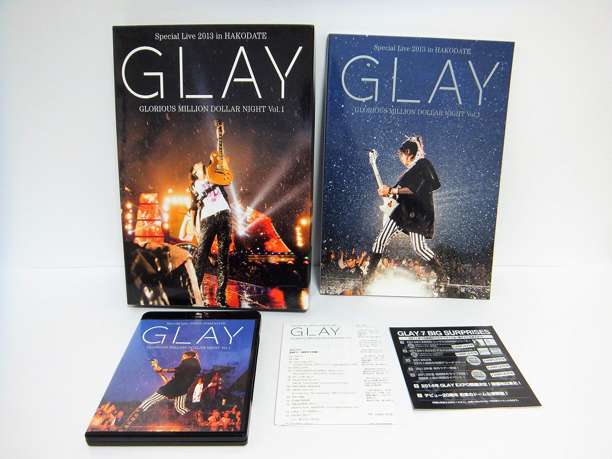 

GLAY Special Live 2013 in HAKODATE GLORIOUS MILLION DOLLAR NIGHT LIVE SPECIAL limited edition with over 100 pages of gorgeous memorial photo Vol.1