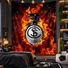 Wall Hanging Tapestry SC Freiburg FC Print Cloth for Living Room Bedroom Home Decor