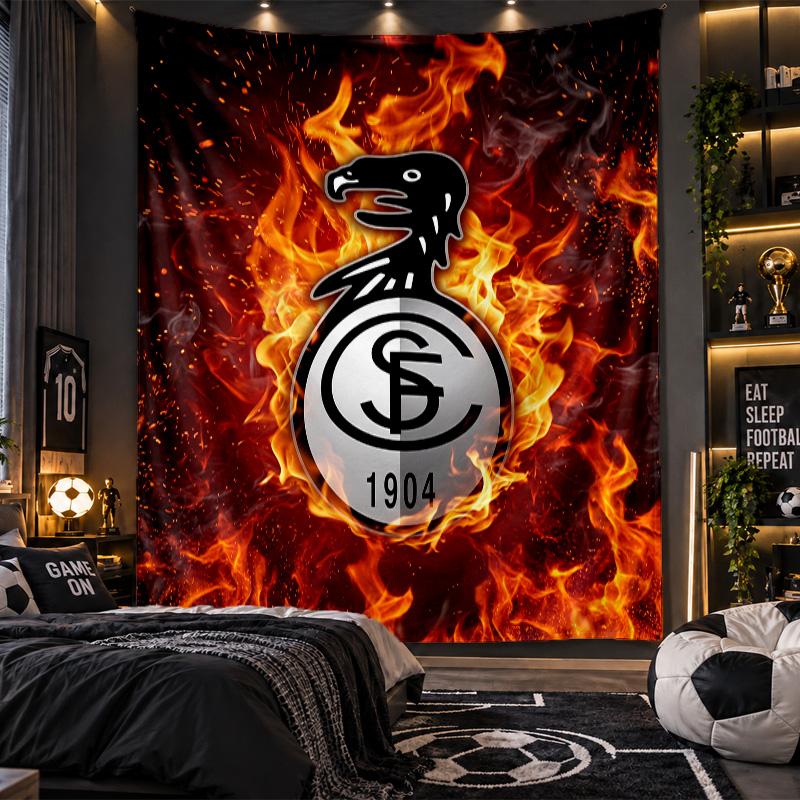 Wall Hanging Tapestry SC Freiburg FC Print Cloth for Living Room Bedroom Home Decor