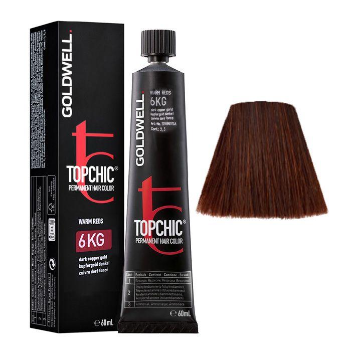 Coloration capillaire - Goldwell - Topchic - Tube 60 ml - Crème - Tous types de cheveux