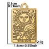 12Pcslot Metal Tarot Charm Mix Accessories Sun Moon Star Pendant Charms For Jewelry Making Supplies Wholesale Items Diy Earring
