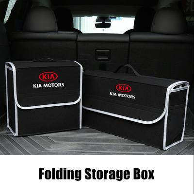 Large Capacity Car Trunk Storage Bag Soft Felt Organizer Box Accessories For Sportage Picanto Rio Ceed Cerato Soul Sorento