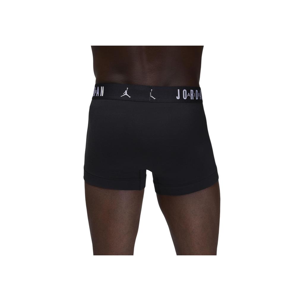 Jordan תחתונים בוקסר כותנה Flight (3 חבילות) תחתונים גבריים נושמים נמתחים שחורים JM0693-023