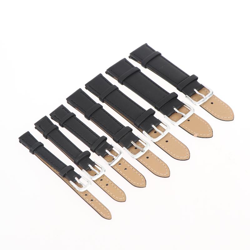 PU Leather Watch Strap Soft Breathable Unisex Wrist Band 10mm-22mm Fit for All Smart Watches