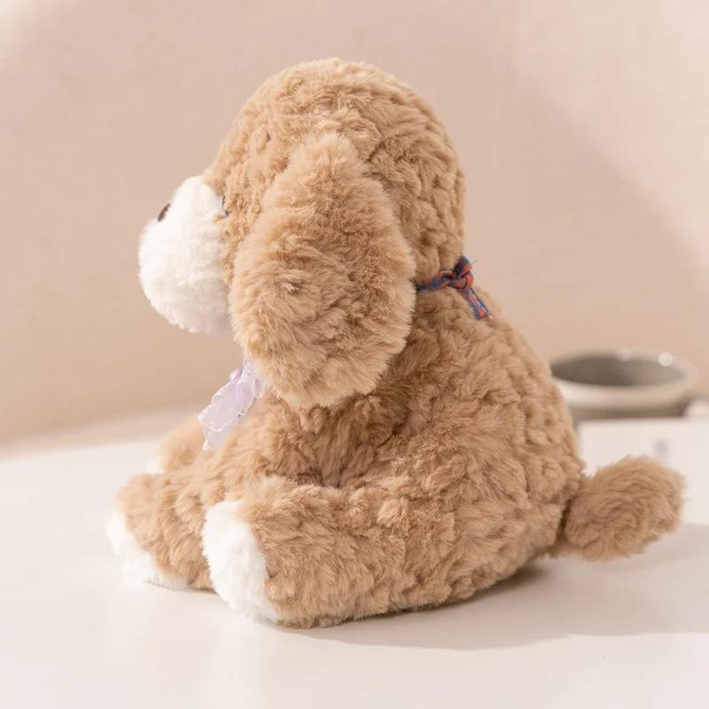 Sale Cuddly Sitting Doggy With Long Ears Plush Toys Fluffy Soft Prety Puppy Dog Doll Kawaii Home Decor Sweet Gift To Kids
