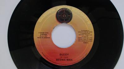 7inch Record BEENIE MAN - Buddy NONE Danger Zone Rec 2007 Jamaica Reggae, Ska & Dub Used