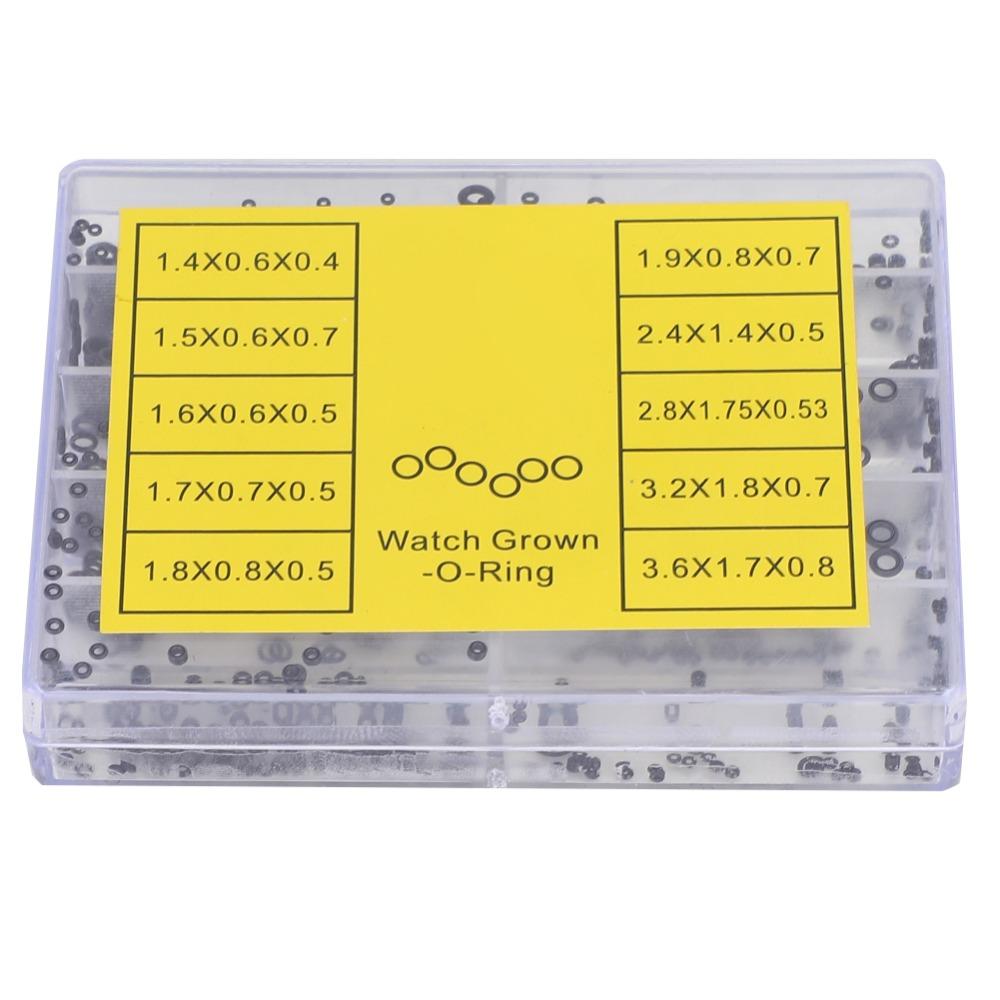 Full Set Rubber Seal Watch Head Ring Various Sizes Sealing Ring Watch Crown O Ring Watch Repair Tools DIY Repair