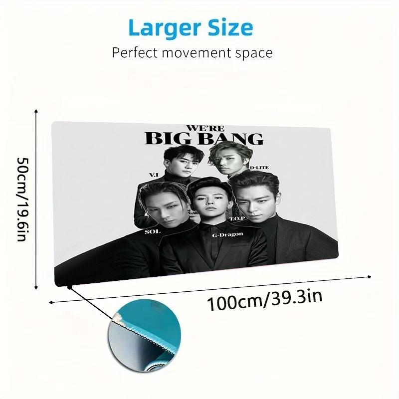 BIGBANG Large Size Mouse Pad Large Gaming Table Cushion Non-slip Laptop Tablet Big Mousepad XXL Mat Mini PC Playmat With Lock Edge