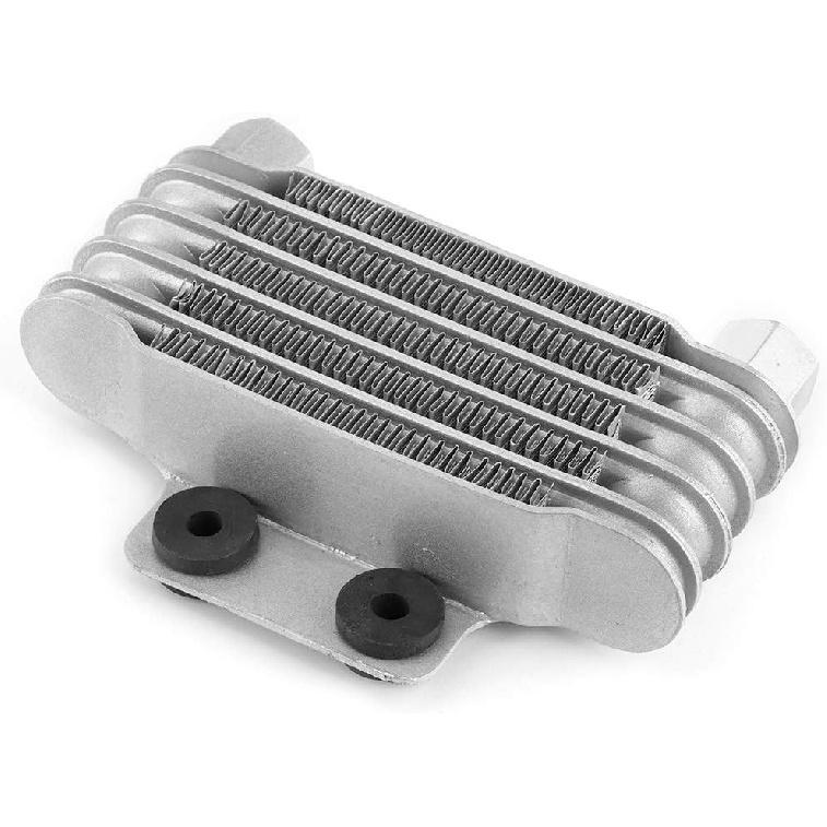 Motorcycle Engine Oil Cooler, 5 Row Universal Engine Oil Cooler Cooling Radiator Replacement Motorcycle Oil Cooling Fan for 125-250CC Motorcycle Dirt