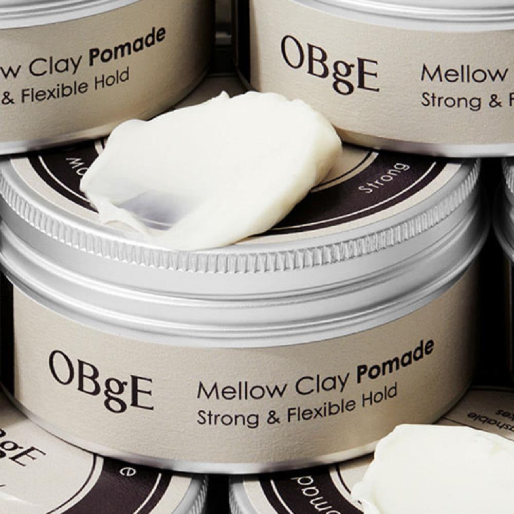 OBge Pomada de Argila Suave Cera para Cabelo Fixação Natural 100g