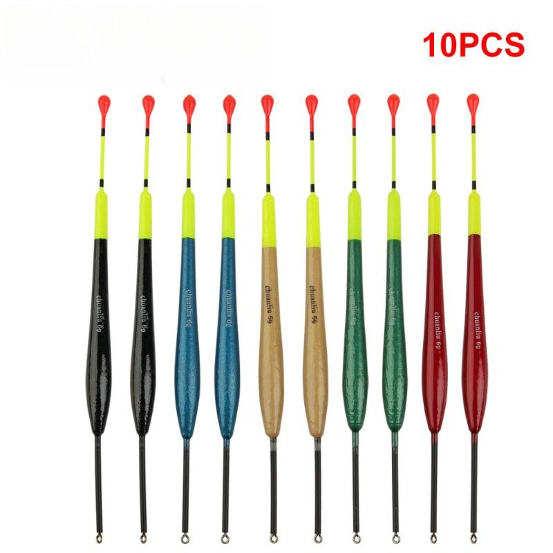 10pcs Fishing Bobbers Long Cast Sea Fishing Vertical Fishing Float