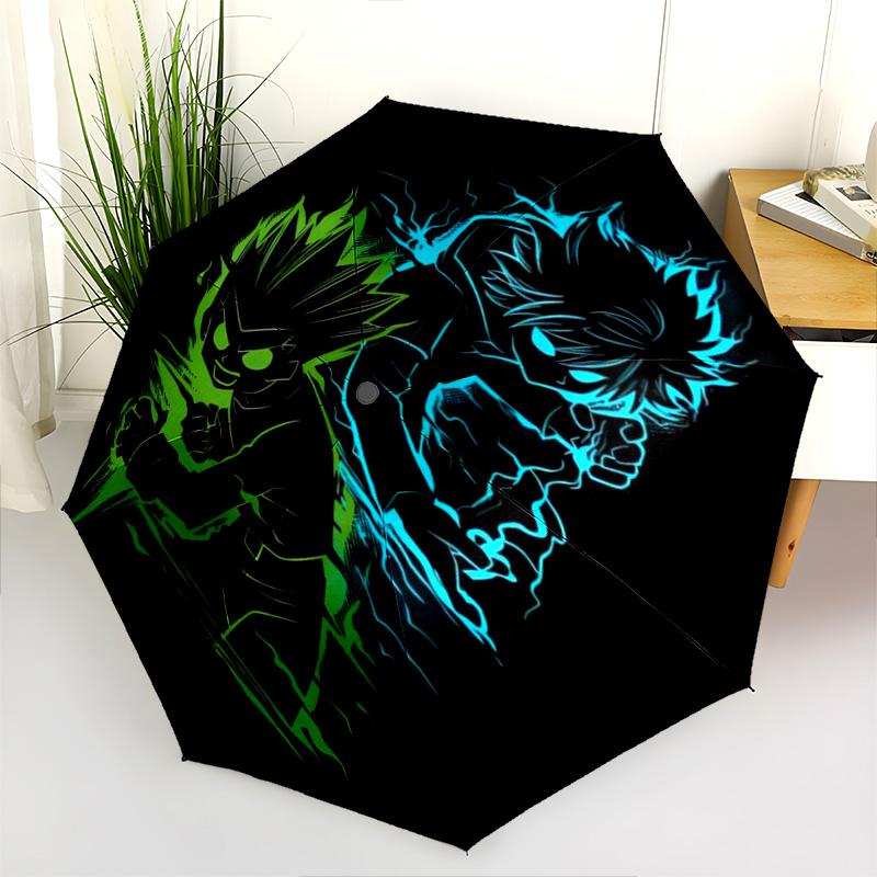 1PC Hunter X Hunter Automatic Umbrella - Suitable Travel Outdoor Portable Umbrella Birthday Gift Daily Essentials