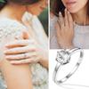 925 Sterling Silver Rings Round Square Black Clear White A+++ CZ Engagement Wedding Custom Lovers Couple Rings Jewelry Gift