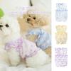 Cute Summer Pet Dog Teddy Clothes Fine Glitter Gauze Princess Dress Korean Sweet Elastic Mesh Vest Color Heart Puppy Cat T-shirt