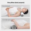 Round Neck Buckwheat Pillow Neck Support Cervical Pillow Buckwheat Hulls Filling Bolster for Cool Sleep Neck Support 43x10cm